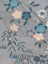 画像をギャラリービューアに読み込む, 御所車に風景模様のり散らし地【六つ釦】