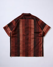 画像をギャラリービューアに読み込む, 縞織り出し手織り節着物【L】アンティーク