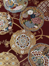 画像をギャラリービューアに読み込む, 本金箔絵皿丸華模様【あずま型 大】