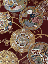 画像をギャラリービューアに読み込む, 【あずま型 中】本金箔絵皿丸華模様