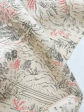 画像をギャラリービューアに読み込む, 線描きに風景模様【六つ釦】