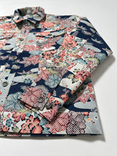 画像をギャラリービューアに読み込む, 牡丹に梅松雲鳥模様紬【ケニジャン】