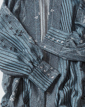 画像をギャラリービューアに読み込む, のり散らし模様に茎花模様【四つ釦】