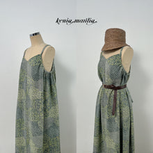 画像をギャラリービューアに読み込む, 鬼しぼ縮緬ちりめん・更紗模様【サイドギャザーワンピース】