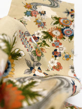 画像をギャラリービューアに読み込む, 多色暈しの梅に橘花波模様・アンティーク