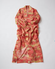 画像をギャラリービューアに読み込む, 膨れ加工に暈し花鹿子模様【四つ釦】