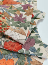 画像をギャラリービューアに読み込む, 縮緬草花鳥模様 【サイドギャザーワンピース】