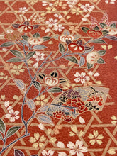 画像をギャラリービューアに読み込む, 橘に扇・籠目模様暈し染め【長丈シュッケニ・丈91㎝】