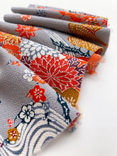 画像をギャラリービューアに読み込む, 松に菊流水花模様・縮緬