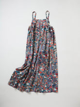 画像をギャラリービューアに読み込む, 縮緬友禅・牡丹藤・草花模様【サイドギャザーワンピース】