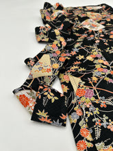 画像をギャラリービューアに読み込む, 麻の葉地紋に破れ色紙に松竹梅模様【長丈シュッケニ・丈91㎝】