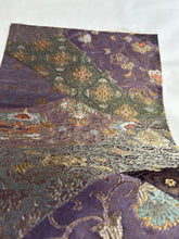 画像をギャラリービューアに読み込む, 更紗に唐花・花鳥模様引箔【あずま型 大】上物