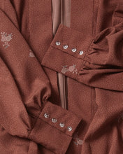 画像をギャラリービューアに読み込む, 半纏模様に飛び花柄模様【四つ釦】