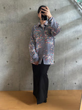 画像をギャラリービューアに読み込む, 山風景にお茶座敷花鳥模様【L】