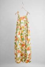 画像をギャラリービューアに読み込む, 葉模様に金彩縁【サイドギャザーワンピース】