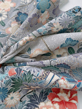 画像をギャラリービューアに読み込む, 御所車に風景模様のり散らし地【六つ釦】