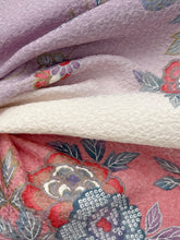 画像をギャラリービューアに読み込む, 膨れ織りに吉祥花模様【四つ釦】