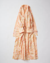 画像をギャラリービューアに読み込む, 半纏地紋に暈し花柄模様【四つ釦】