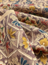 画像をギャラリービューアに読み込む, 変わり亀甲に更紗模様暈し絵【長丈シュッケニ・丈91㎝】