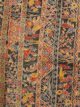 画像をギャラリービューアに読み込む, 染大島縦縞幾何模様【絹】