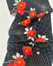 画像をギャラリービューアに読み込む, 変わり桧垣地紋尽くしに椿模様【シュッケニ・91㎝丈】