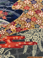 画像をギャラリービューアに読み込む, 菖蒲に楓笹梅家屋に雲掛け模様【L】