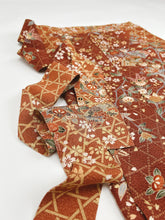 画像をギャラリービューアに読み込む, 橘に扇・籠目模様暈し染め【長丈シュッケニ・丈91㎝】