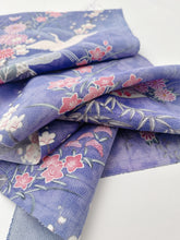 画像をギャラリービューアに読み込む, 縮緬地に扇花模様【四つ釦】