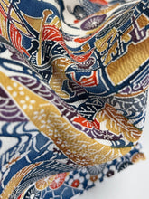 画像をギャラリービューアに読み込む, 型染風景花紋模様【L】