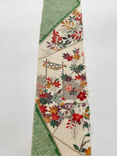 画像をギャラリービューアに読み込む, 柵に四季の草花模様・縮緬