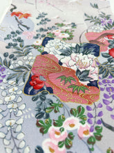 画像をギャラリービューアに読み込む, 破れ色紙に藤花模様【ティアード】