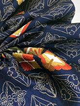 画像をギャラリービューアに読み込む, 亀甲尽くし地紋に花菱蝶菱絵模様【L】