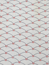 画像をギャラリービューアに読み込む, 変わり青海波模様【六つ釦】