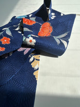 画像をギャラリービューアに読み込む, 変わり菱尽くし地紋に花模様【特短】⚠️キズあり
