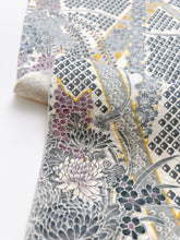 画像をギャラリービューアに読み込む, 霧地紋に鹿子・花模様