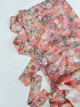 画像をギャラリービューアに読み込む, 紗綾型地紋に絞りに梅葉模様【長丈シュッケニ】【日本橋三越品】