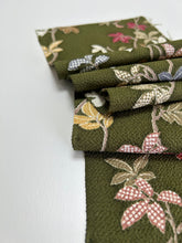 画像をギャラリービューアに読み込む, 鬼しぼ枝葉模様【サイドギャザーワンピース】