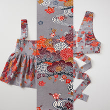 画像をギャラリービューアに読み込む, 松に菊流水花模様・縮緬