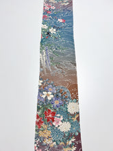 画像をギャラリービューアに読み込む, 鬼しぼ縮緬四季草花模様【サイドギャザーワンピース】