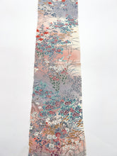 画像をギャラリービューアに読み込む, 花車に鳥草花暈し模様・縮緬