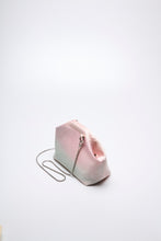 画像をギャラリービューアに読み込む, 薄錆青磁・桃暈し格子地織①【ケニガマ・小】