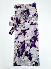 画像をギャラリービューアに読み込む, 流水地紋に雪輪模様草花尽くし【長丈シュッケニ・丈91㎝】