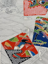 画像をギャラリービューアに読み込む, 破れ色紙吉祥文に波橋模様【六つ釦】