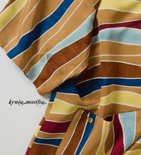 画像をギャラリービューアに読み込む, 幾何学菱地紋に横段模様【M】