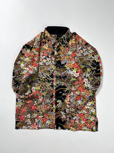 画像をギャラリービューアに読み込む, 変わり横線地紋に撫子・椿花模様【S】