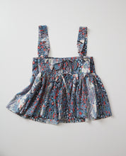 画像をギャラリービューアに読み込む, 農村風景に総松草花模様・縮緬