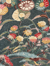 画像をギャラリービューアに読み込む, 膨れ織り草花風景模様 【サイドギャザーワンピース】