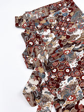 画像をギャラリービューアに読み込む, 御所車雲ヱに草花模様【長丈シュッケニ】