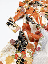 画像をギャラリービューアに読み込む, 七宝地紋に破れ色紙古典柄模様【長丈シュッケニ】