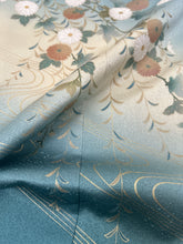 画像をギャラリービューアに読み込む, 枝花流水文模様に暈し染め金彩縁【フォーマルシュッケニ】